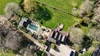 Aerial of house and garden Aerial of house and garden