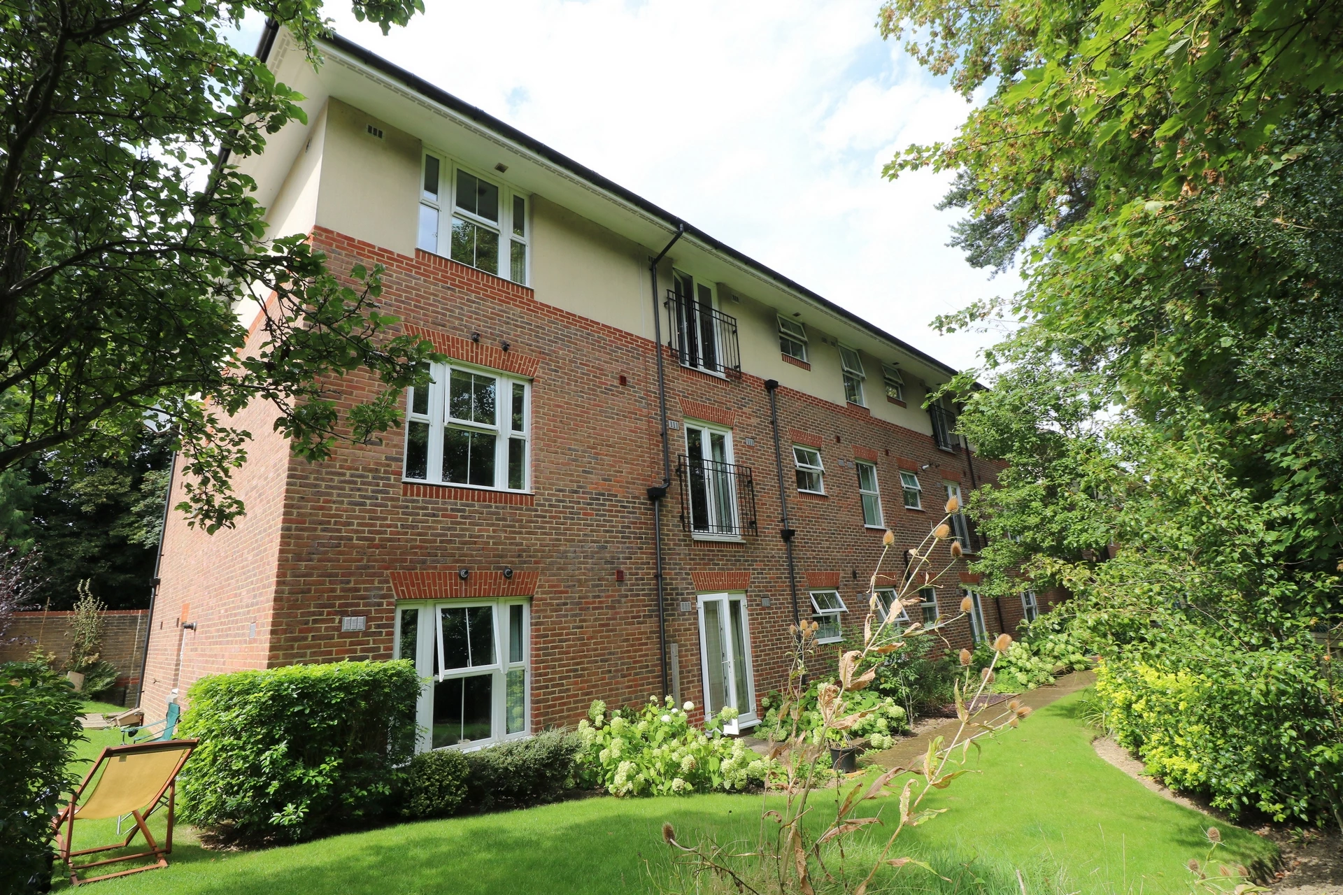 Rear of block