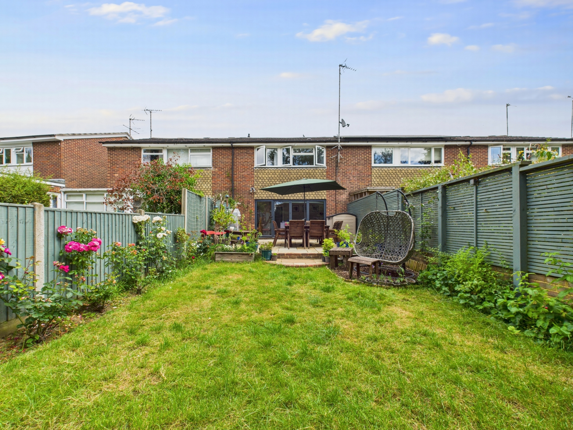 Rear of house
