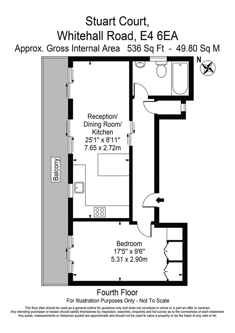 Flat 7 Stuart Court 87 Whitehall Road London, E4 6