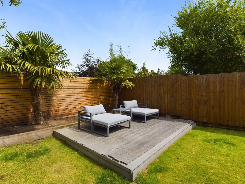 Rear Garden With Decked Terrace