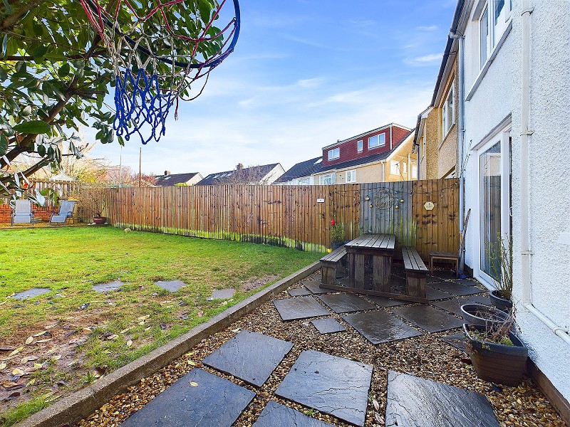 Paved sitting area