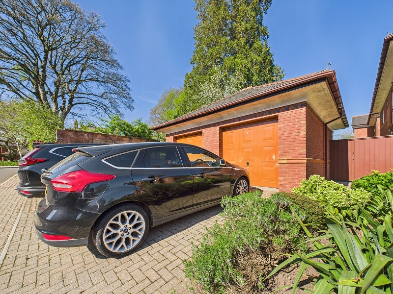 Driveway and garage