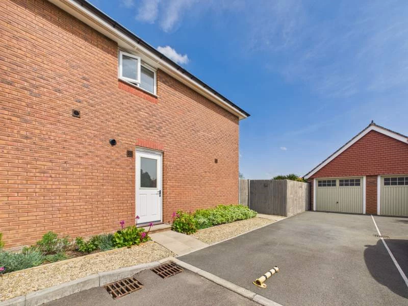 Driveway and garage