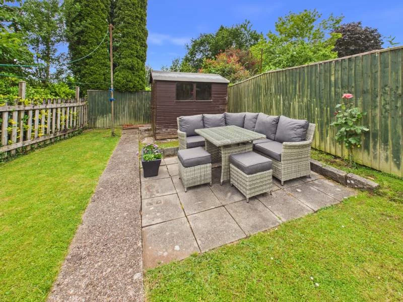 Paved sitting area