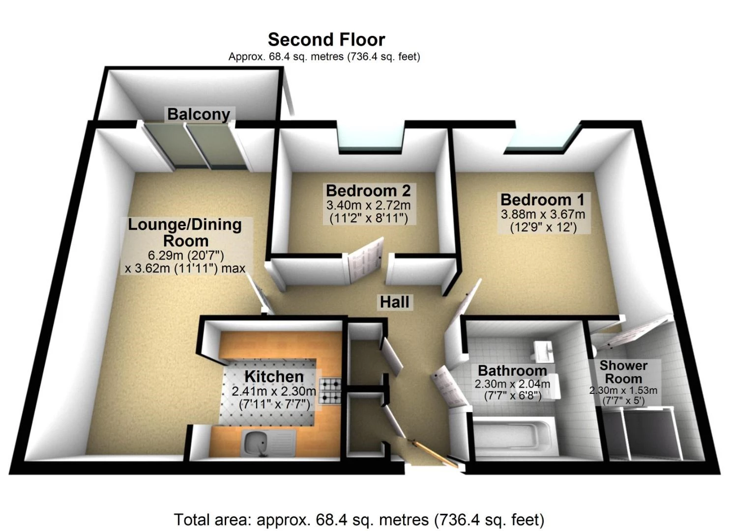 Flat 36, 14 Western Gateway3d.JPG