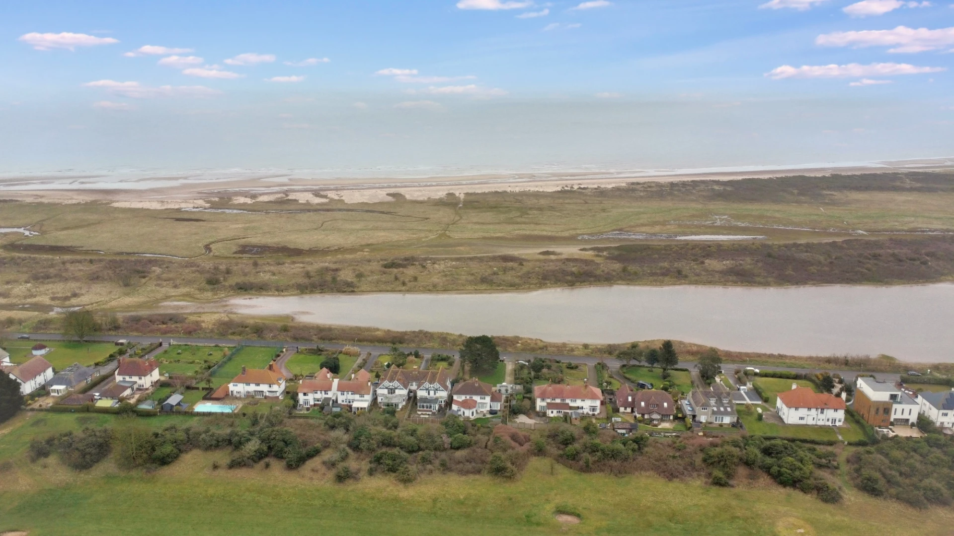 view directly above house