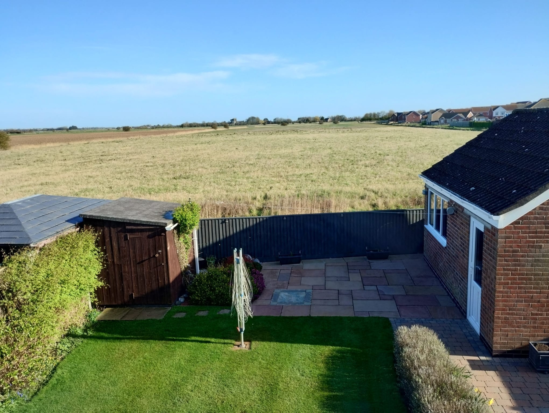 View from bedroom two window