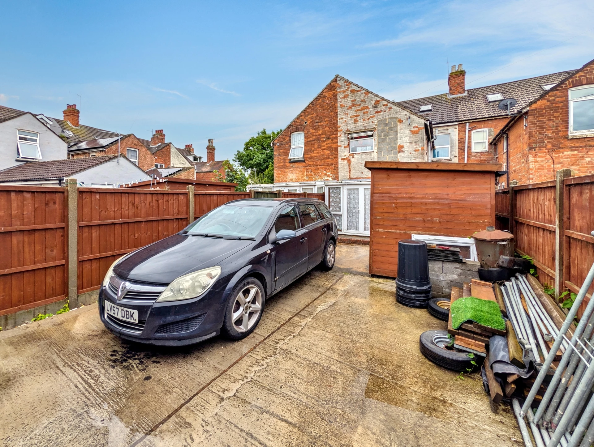 rear courtyard