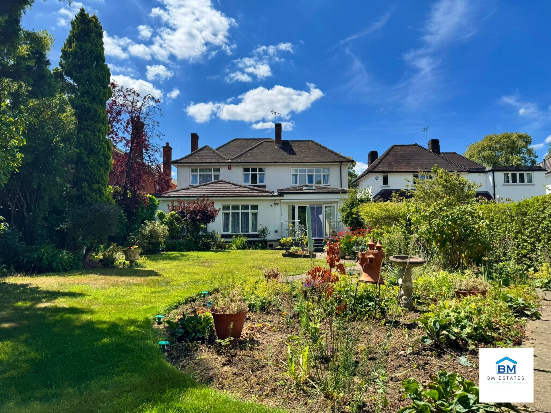 Garden facing home