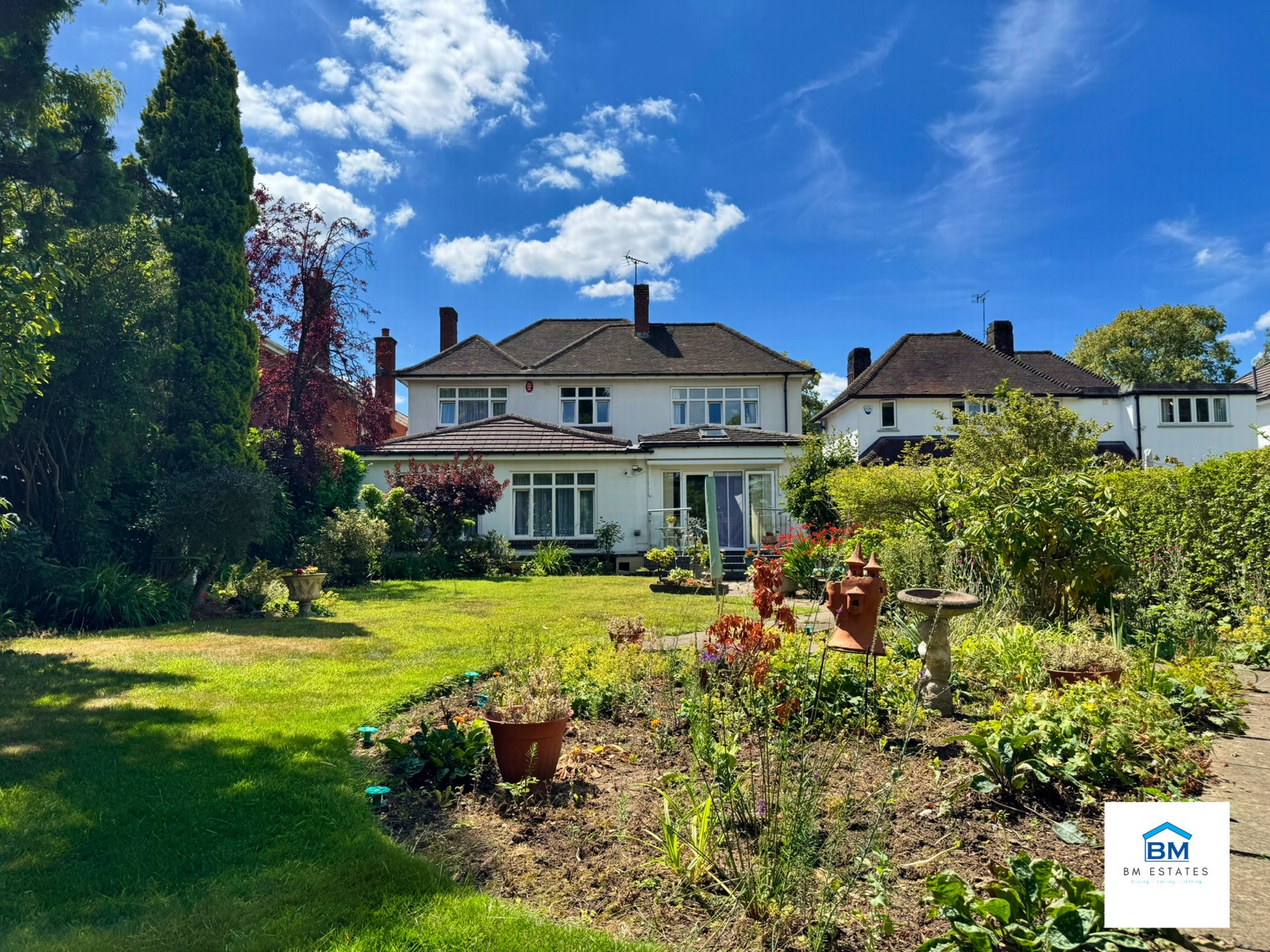 Garden facing home