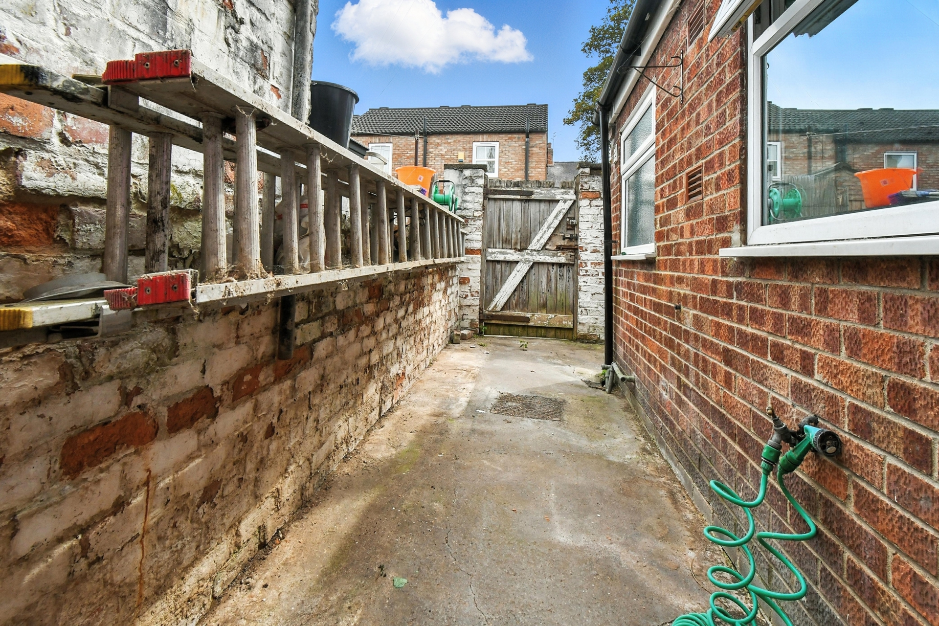 Outside rear