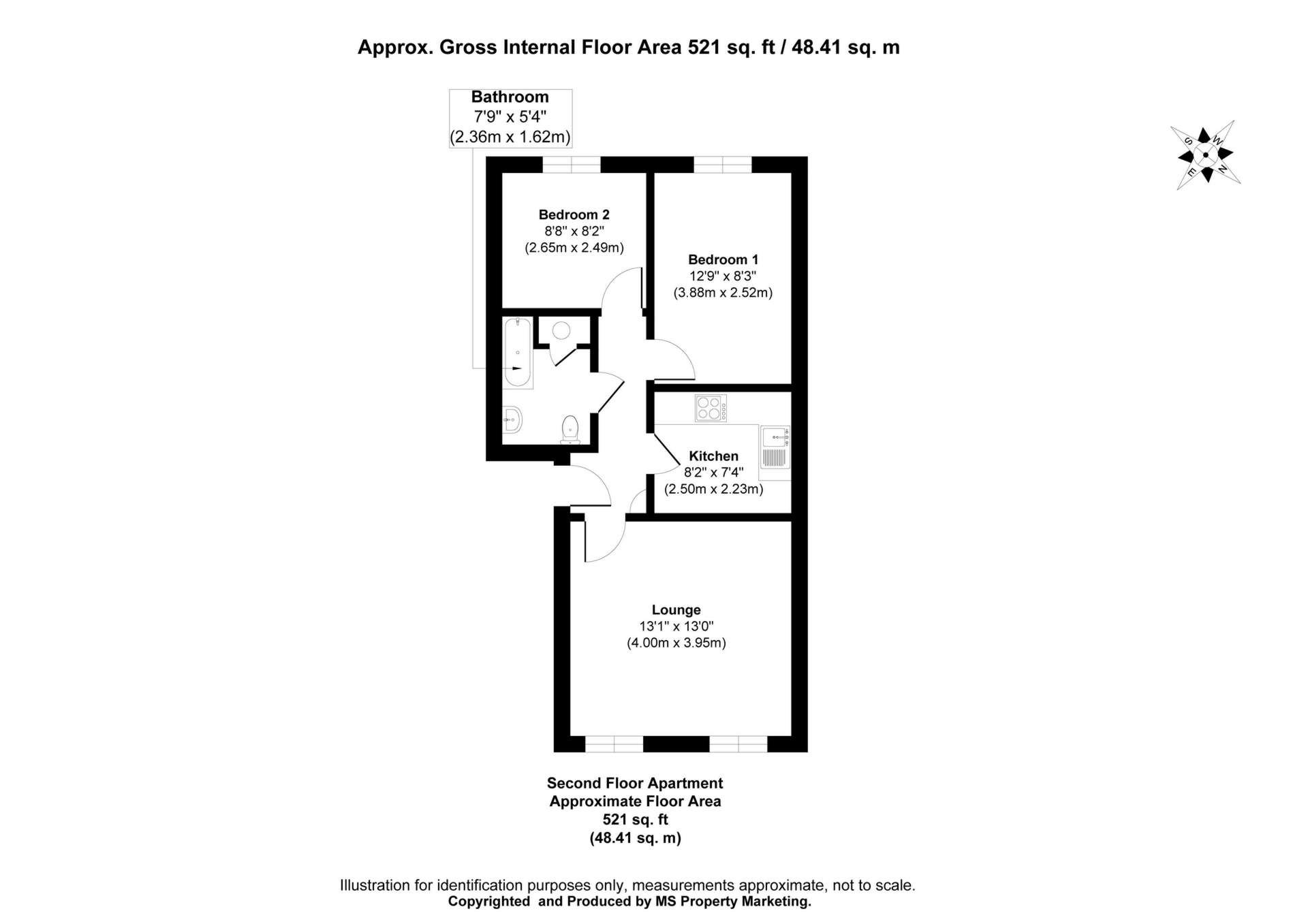 Floor Plan - Danube House, Darwin Close, York