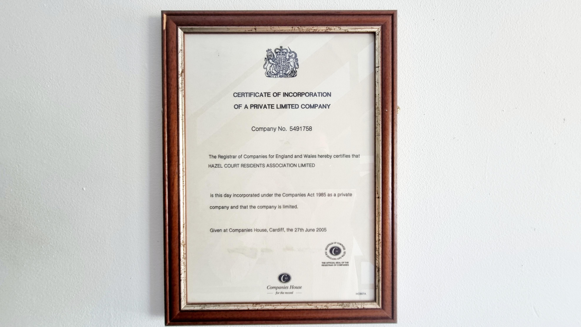 Certficate