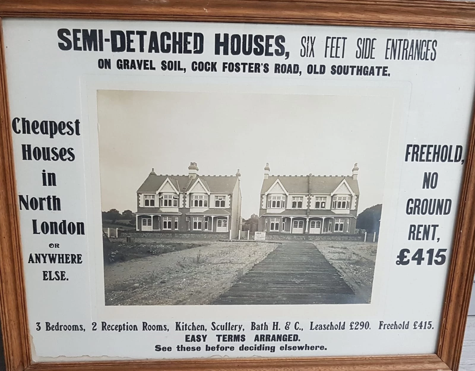 Original advert - De Bohun