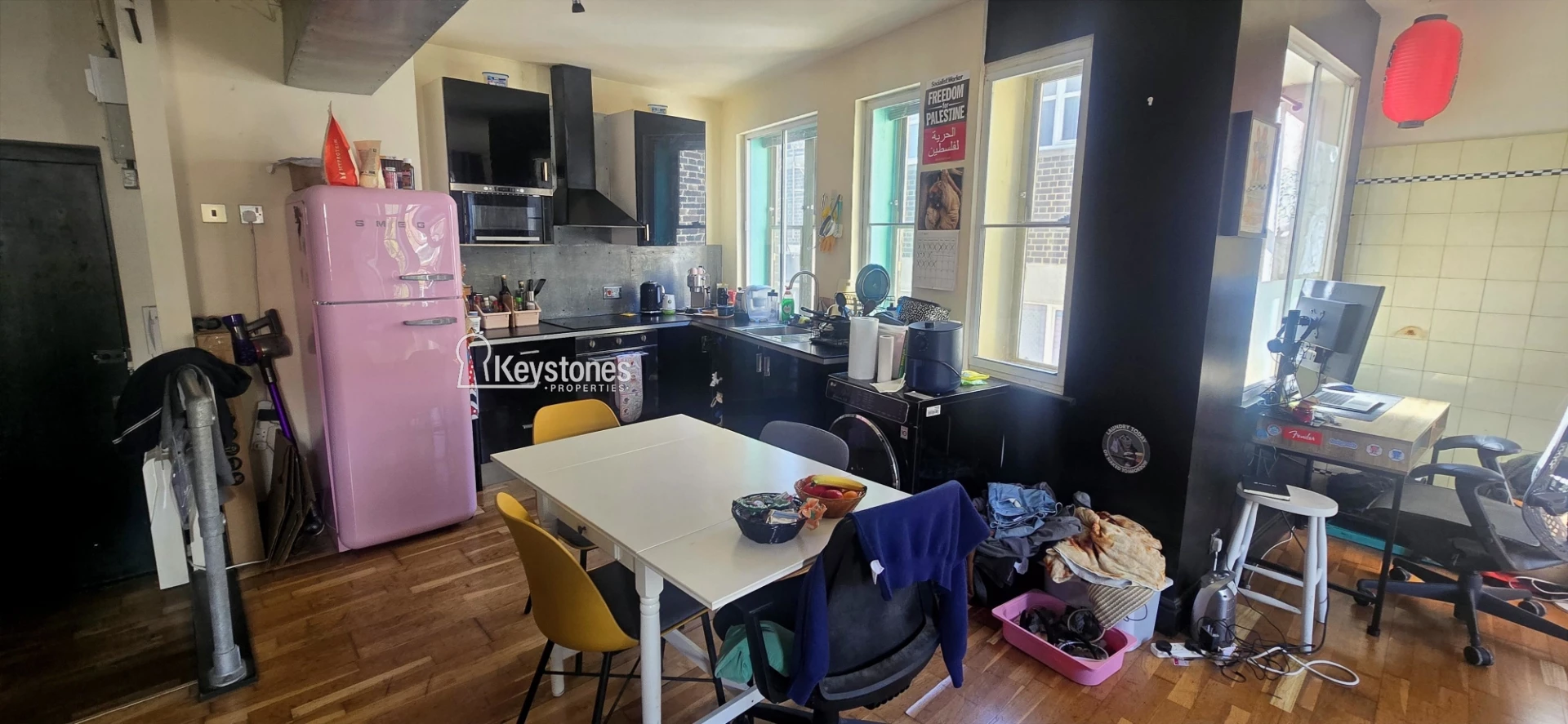 Open-plan kitchen