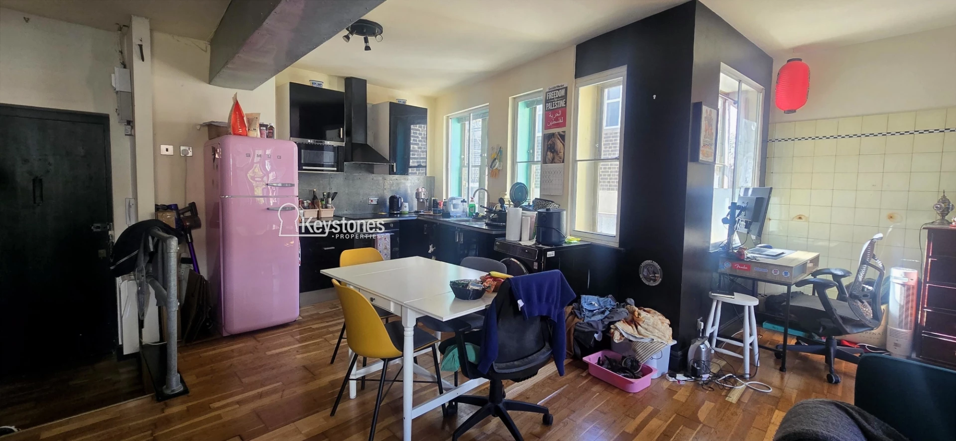 Open-plan kitchen