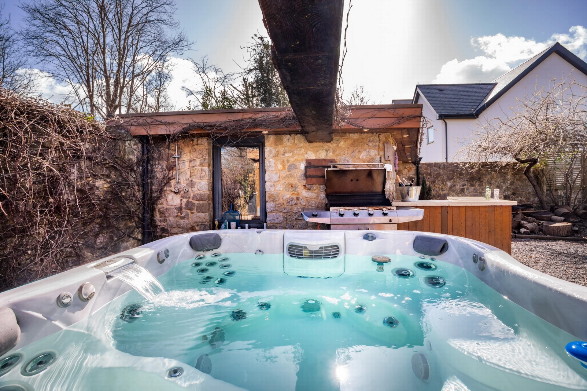 Looking toward the gym