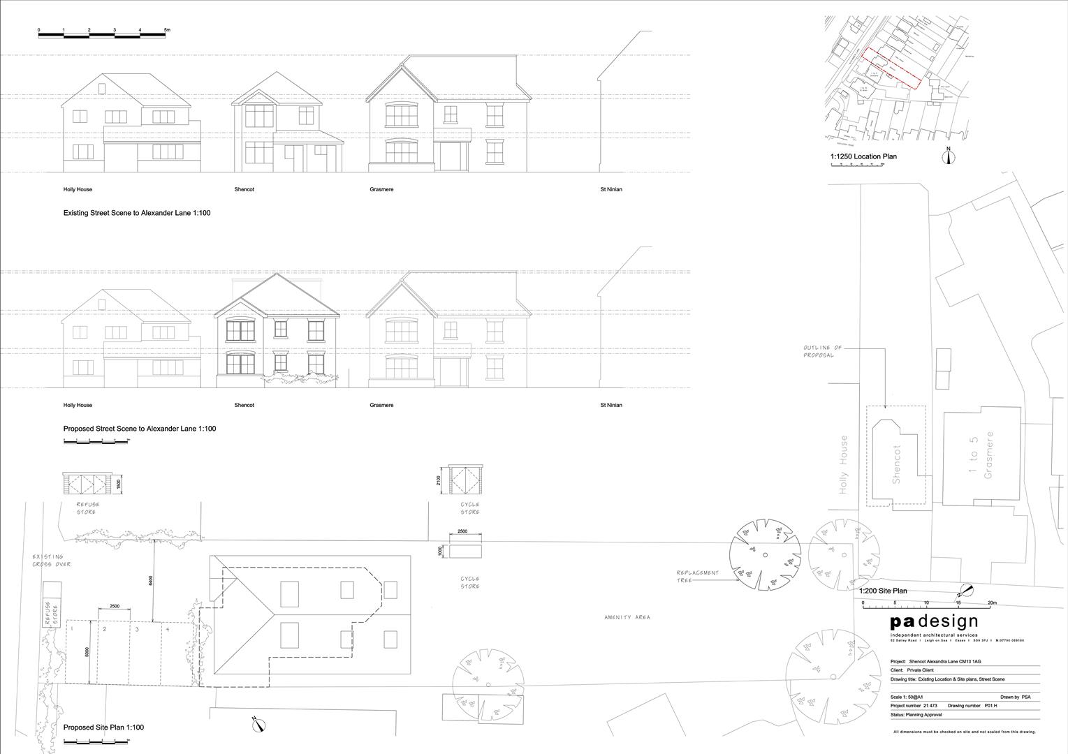Property For Sale Alexander Lane, Hutton, CM13 Building Plot through