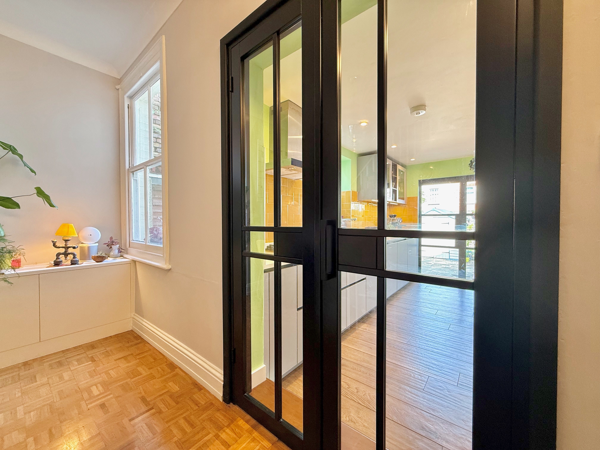 Double Doors to Kitchen