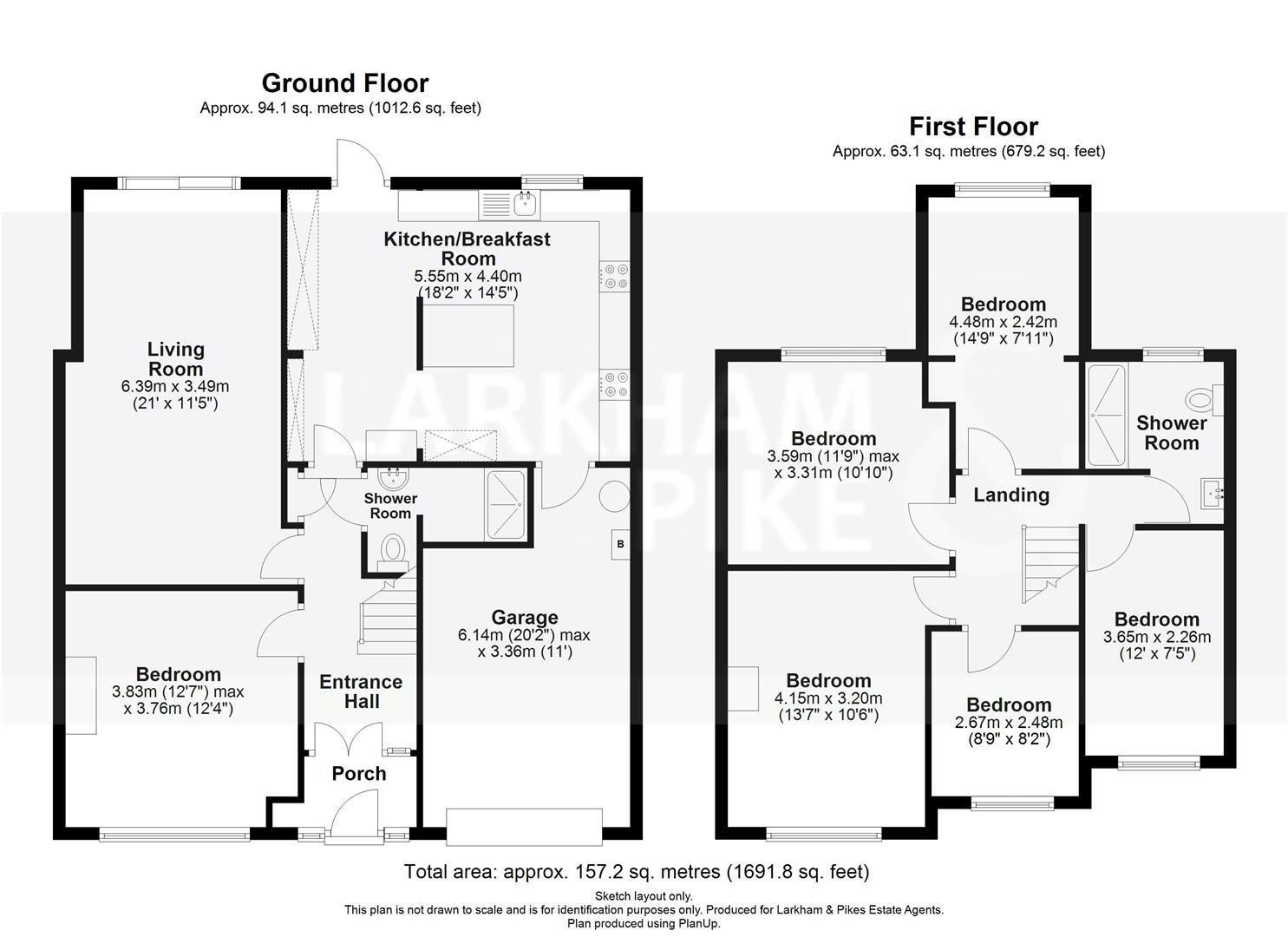 341 St. Albans Road West, Hatfield - all floors.JP