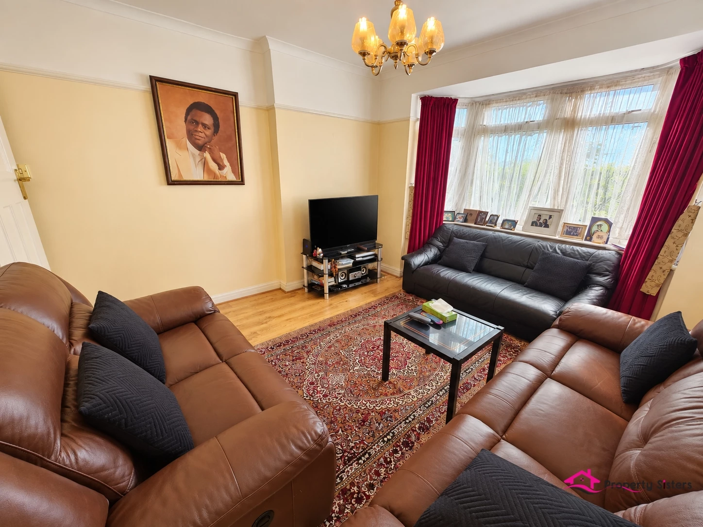 Living Room with Bay Window
