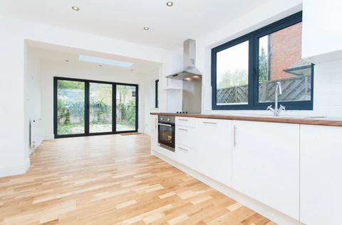 Modern flat interior on Raveley Street, Tufnell Park