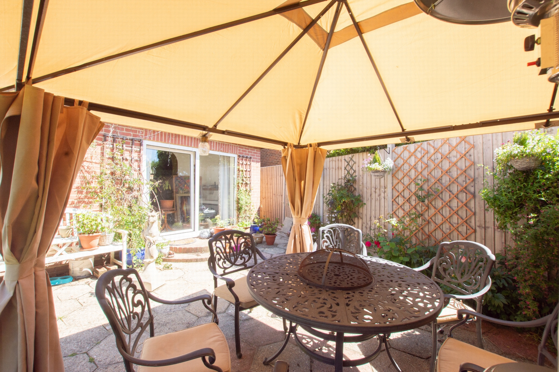 Patio seating area