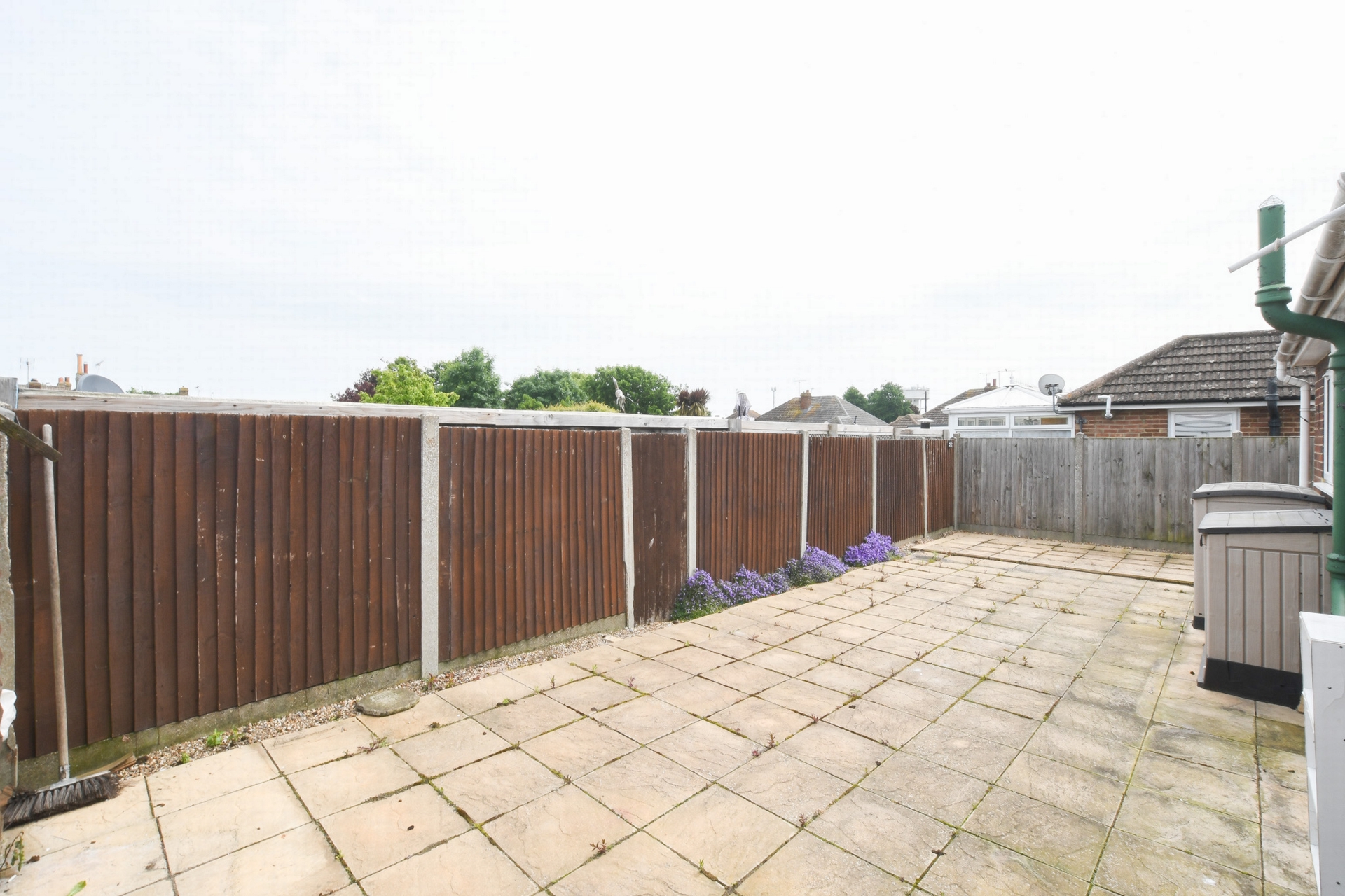 Rear patio garden