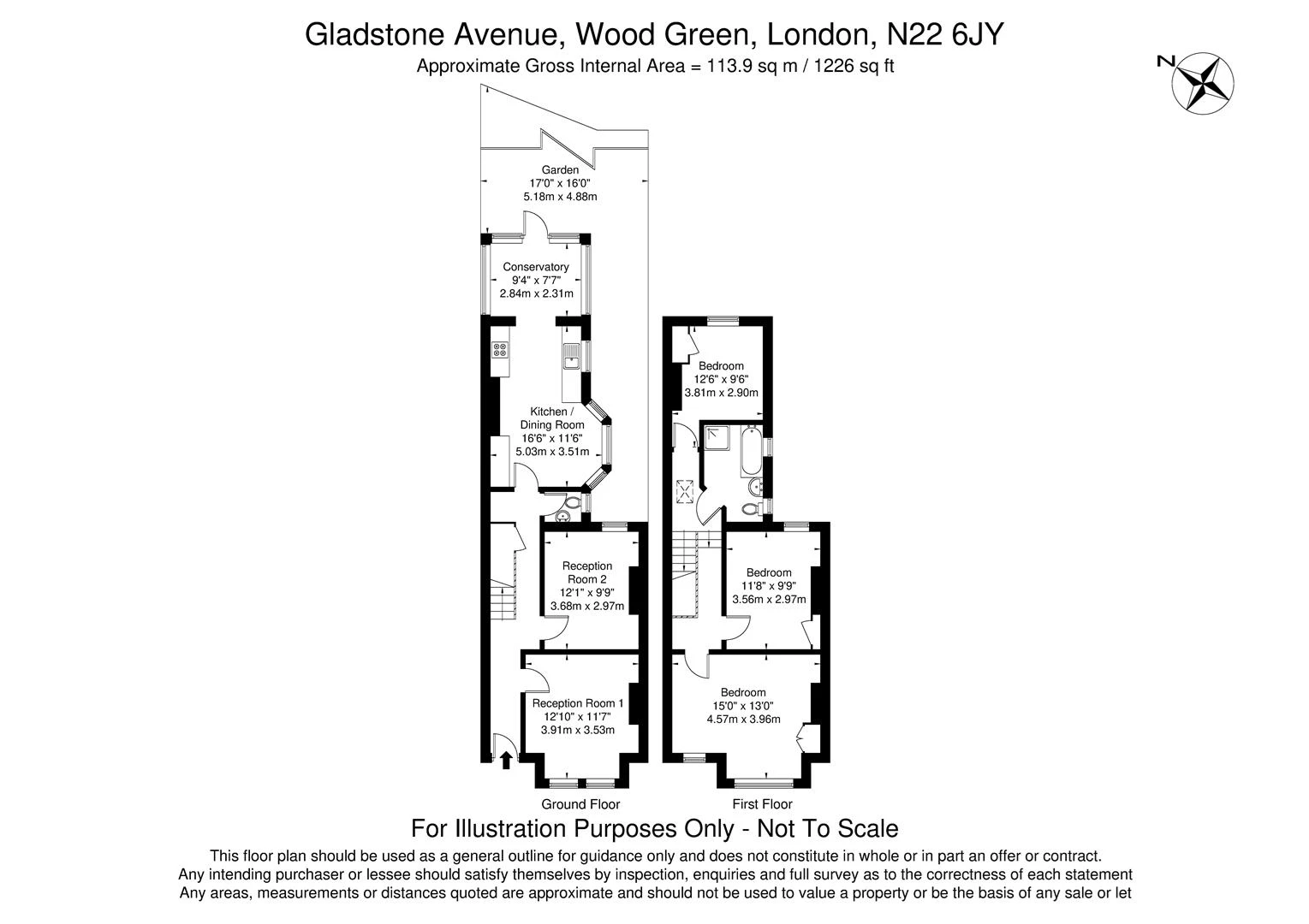 Gladstone Avenue Wood Green, London, N22 6JY-A4 La