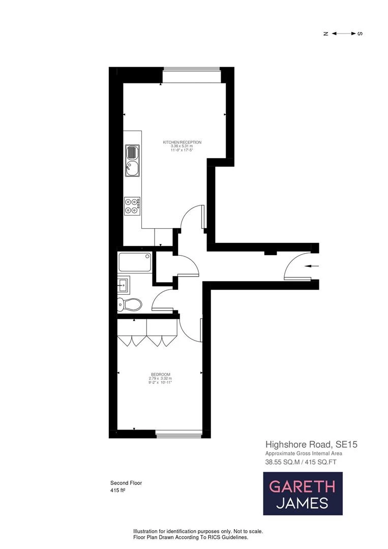 Flat 15, 2a, Highshore Road,Peckham, London, SE15