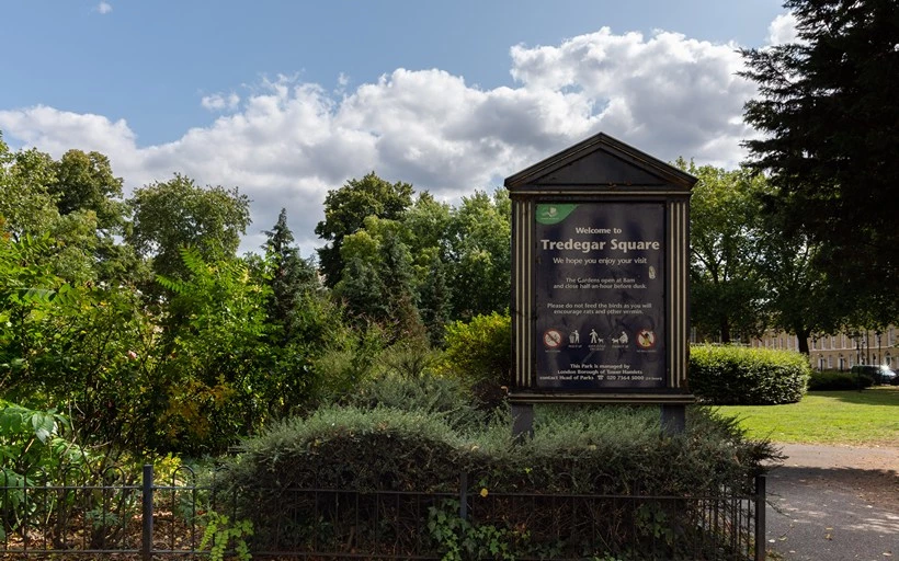 Leafy Tredegar Square in Bow E3