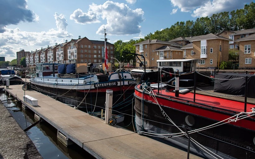 Greenland Dock in Surrey Quays SE16
