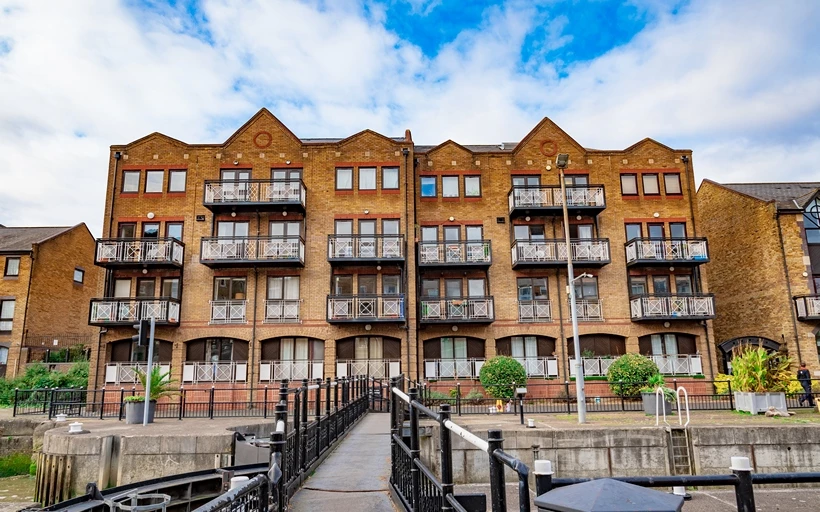 Many Goodhart Place properties view the Limehouse Basin