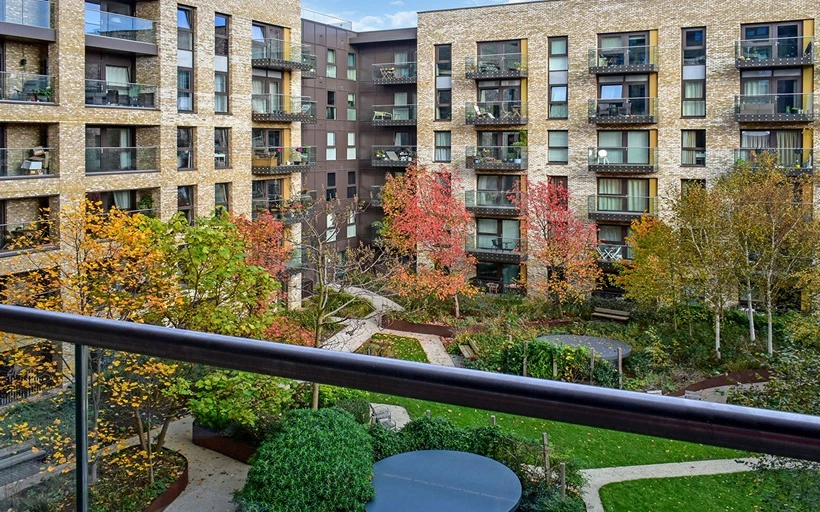 Communal Garden view from Malmo Tower SE8