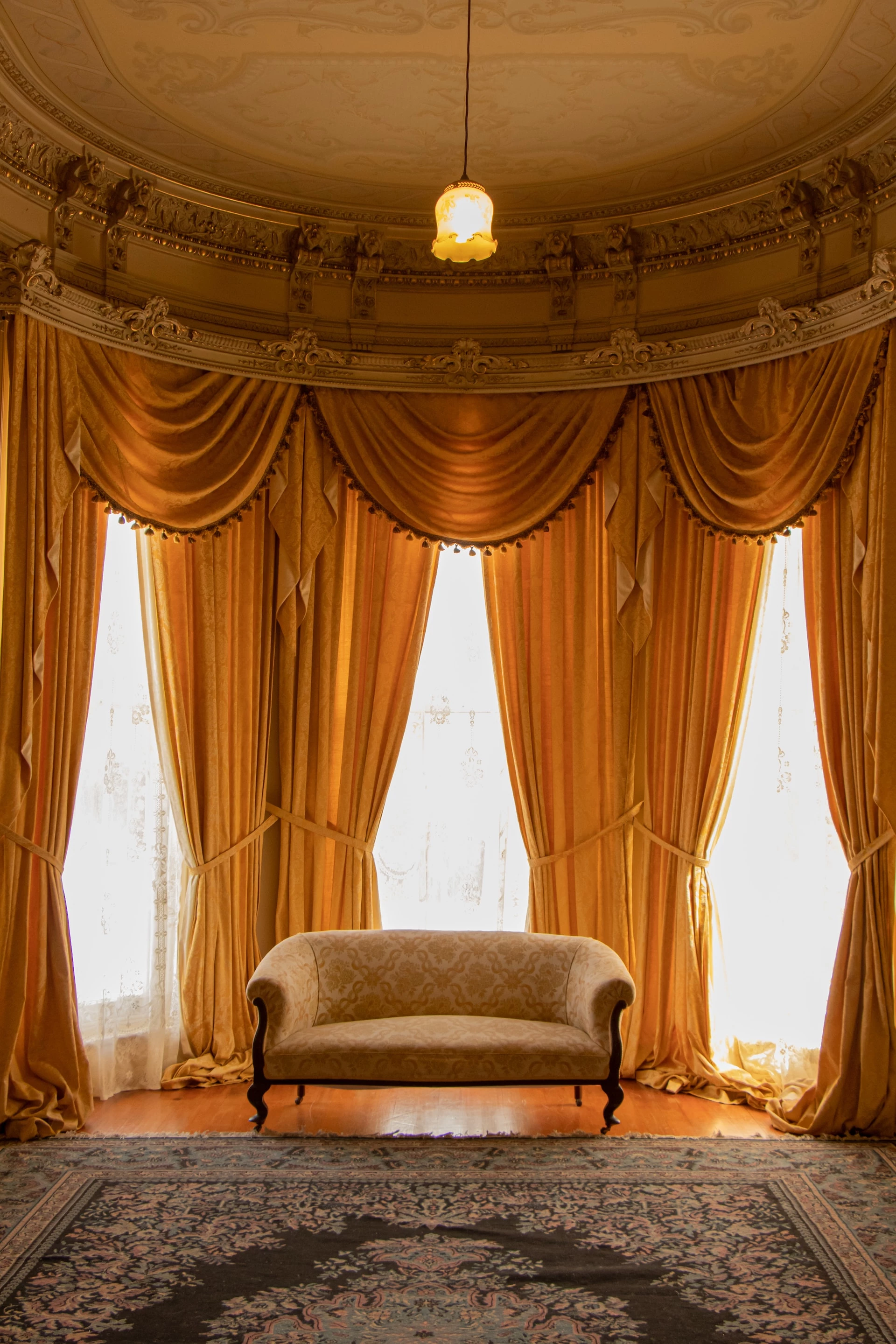 Curtains in a lounge Curtains in a lounge