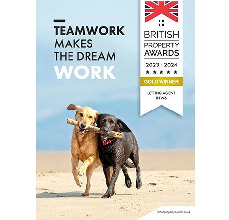 British Property Award Gold Winner Letting Agent in W6 2023-24